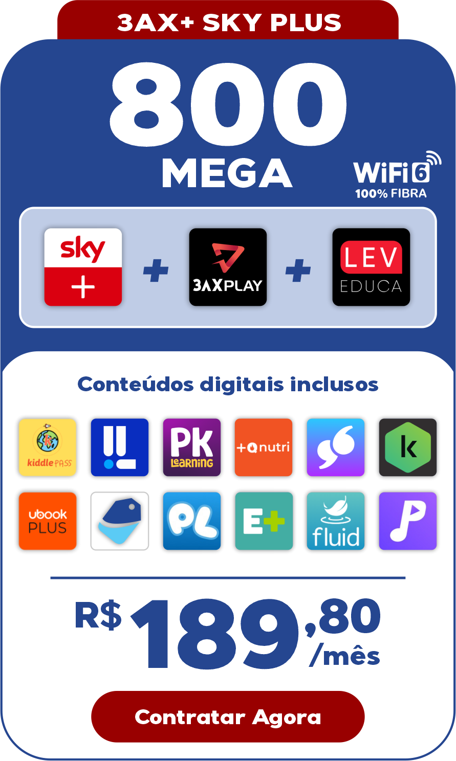 3AX+ Sky Plus 800 Mega